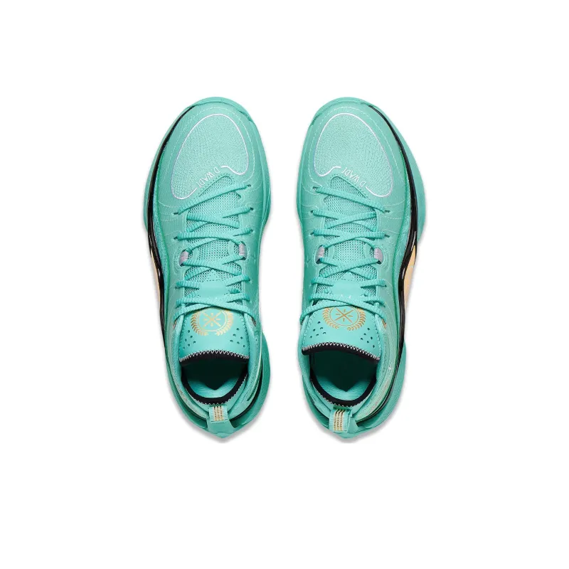 LiNing Wade Shadow 5 Cushioning Lightweight Rebound Mid Top Basketball Shoes Men's Parrot Green-3