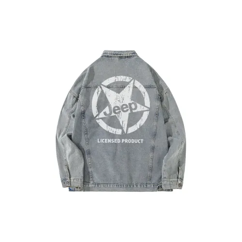 Jeep Denim Jackets Unisex Vintage Blue