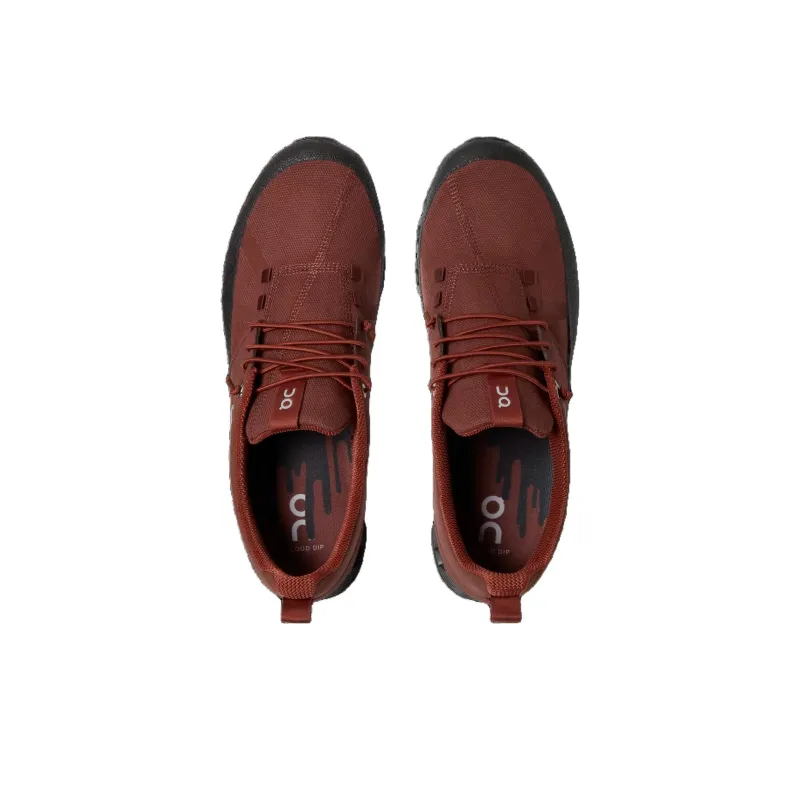 On Cloud Dip Abrasion Resistant Breathable Low Top Running Shoes Men's Brown-2