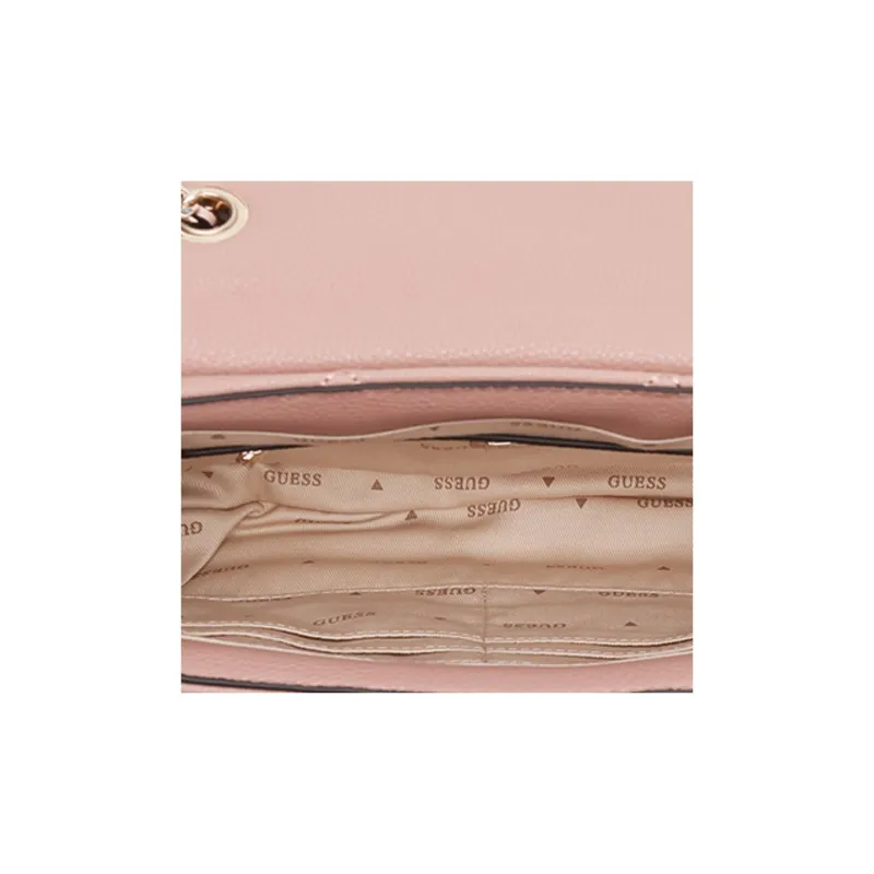 GUESS Artificial Leather Shoulder Bag Crossbody Bag Regular Women's Pink-4