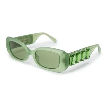 Linda Farrow Lola Rectangular Frame Sunglasses