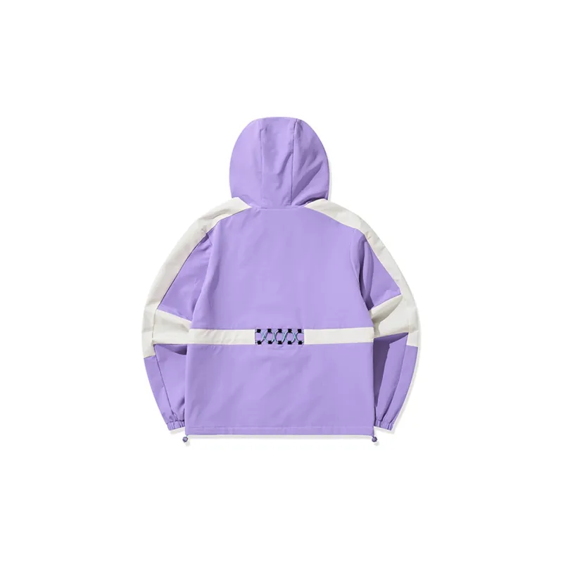 QIAODAN Jacket Women's Purple Thyme Cream White-1