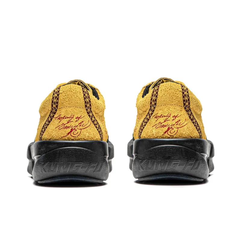 LIXIAOLONG x LiNing Gongfu YANG Cushioning Wear-Resistant Low-Top Casual Shoes Unisex Yellow-Brown-5