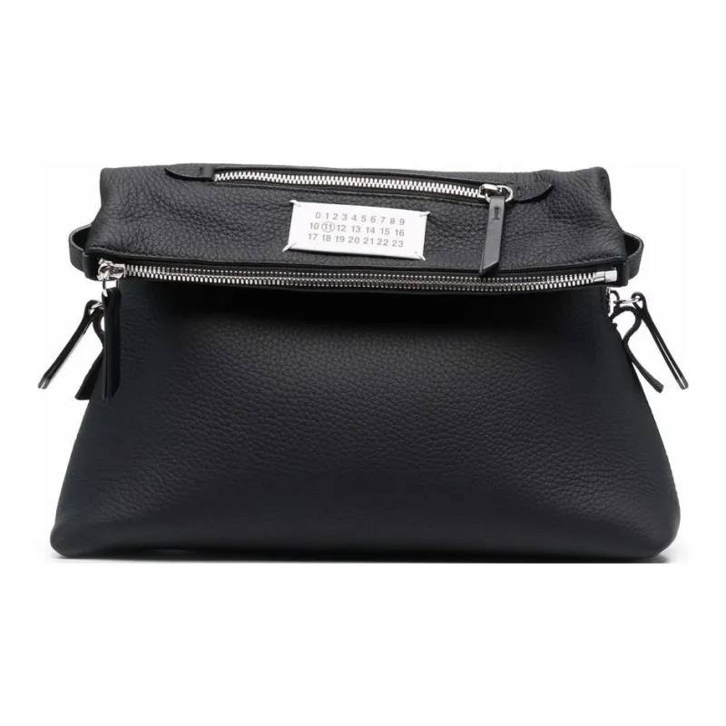Maison Margiela Logo Patch Zipped Shoulder Bag-1