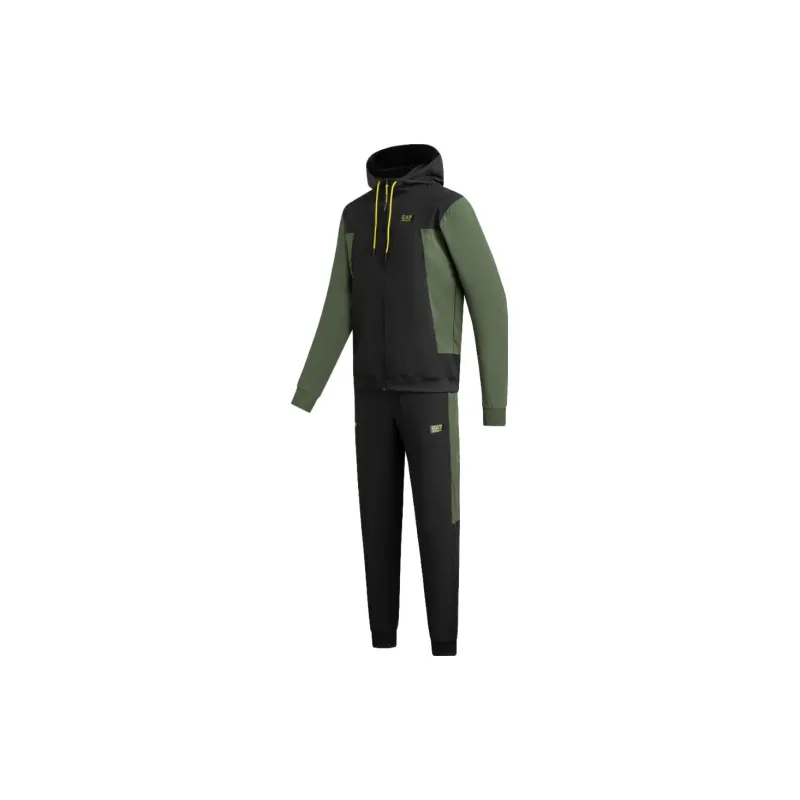 EMPORIO ARMANI EA7 Jackets & Coats Men's Black Green Multicolor-2