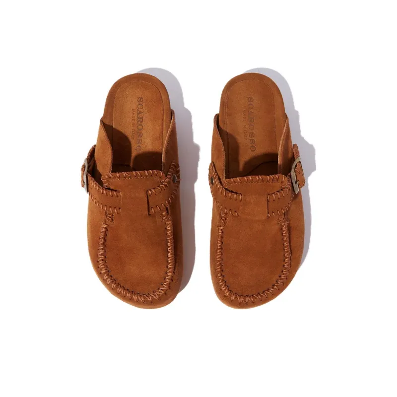 SCAROSSO Cheyenne Suede Slippers Women's-4