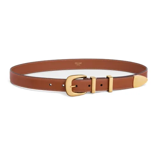 CELINE Leather Belts Women's