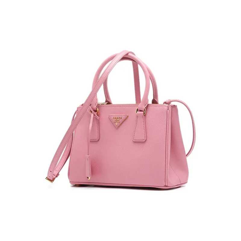PRADA Leather Tote Bag, Shopping Bag, Shoulder Bag Regular Women's Pink-1