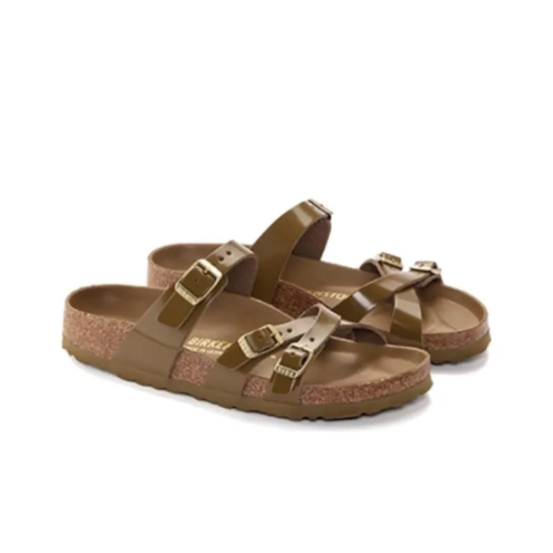 Birkenstock Slide Slippers Women's Green Mud Regular-2