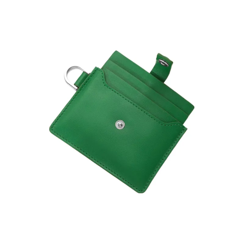 COS Soft Cow Leather Shoulder Bag Crossbody Bag With Card Clip Regular Unisex Green-2