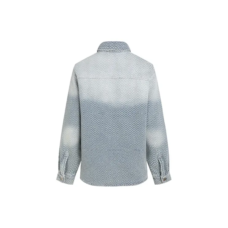 LIUREGALI Denim Jacket Women's Light Blue-1
