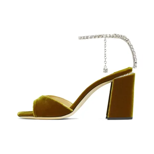 Jimmy Choo Saeda 85mm Crystal-embellished Sandals