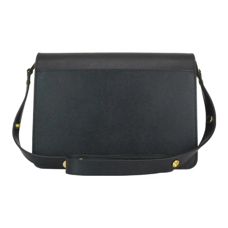 MARNI Trunk Cow Leather Trunk Bag Shoulder Bag Crossbody Bag Women's Black-4