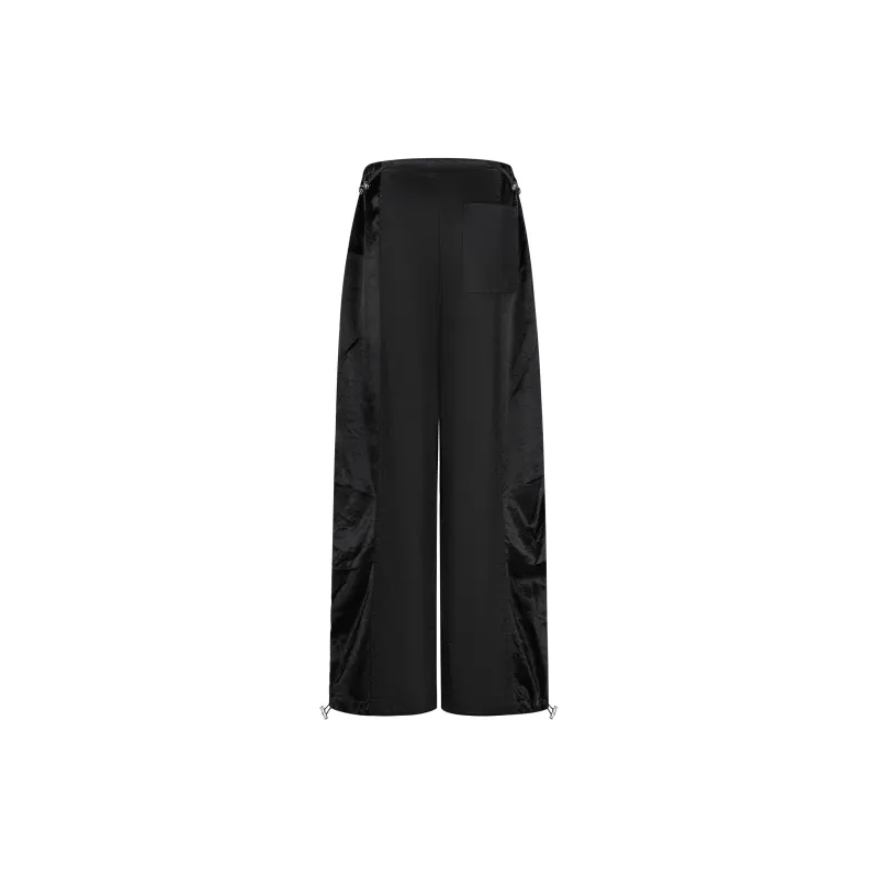 The Last Redemption 23AW Parachute Pants Women's Black-1