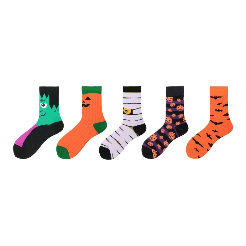 Woven Pear Mid-Calf Socks Unisex 5 Pack-0