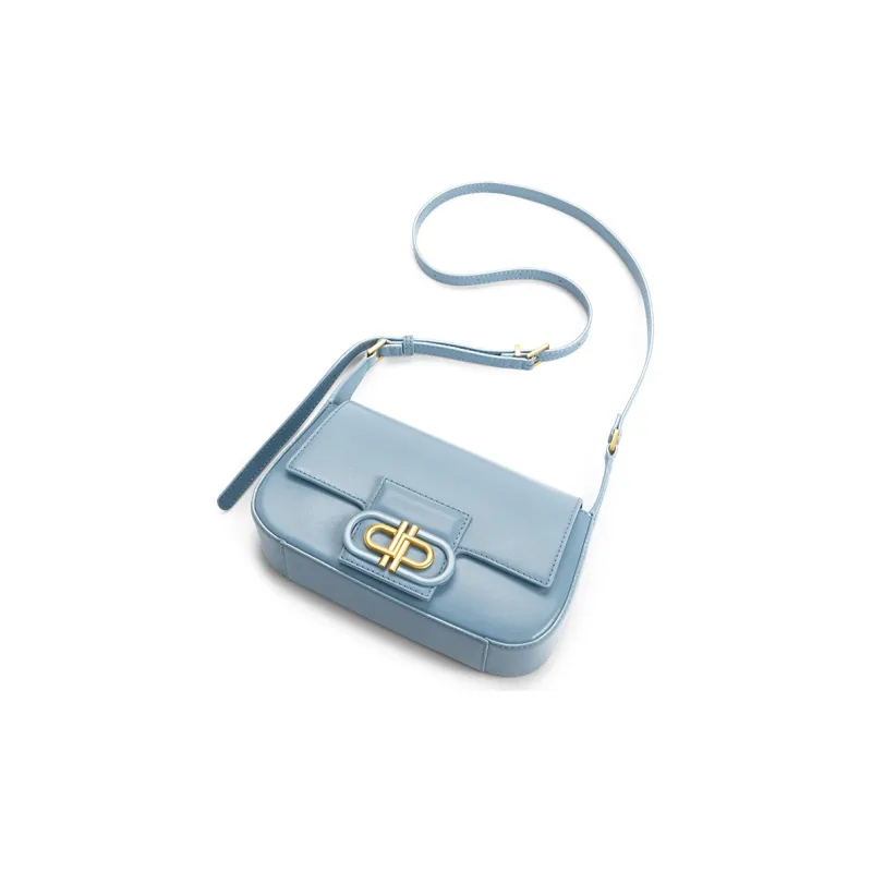 PEDRO Icon Series Calfskin Shoulder Bag Shoulder Bag Women's Black/Light Gray/Blue-17