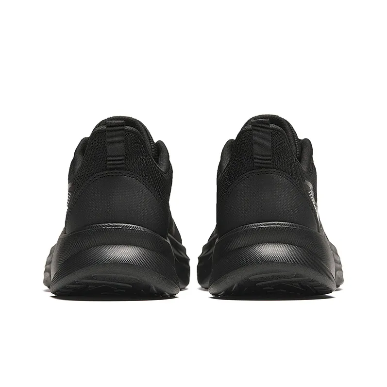 Anta Cushioned Slip Resistant Abrasion Resistant Breathable Low Top Running Shoes Men's Black-3