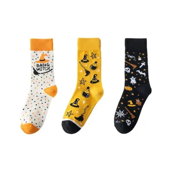 Woven Pear Mid-Calf Socks Unisex 3 Pack
