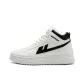 White Black-Fleece-Lined