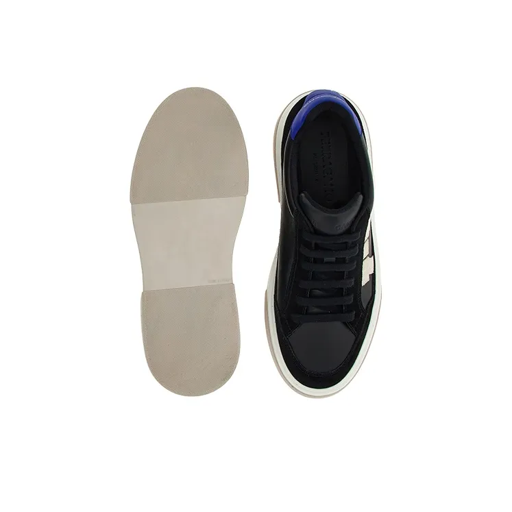 FERRAGAMO Gancini Panelled Leather Sneakers-3