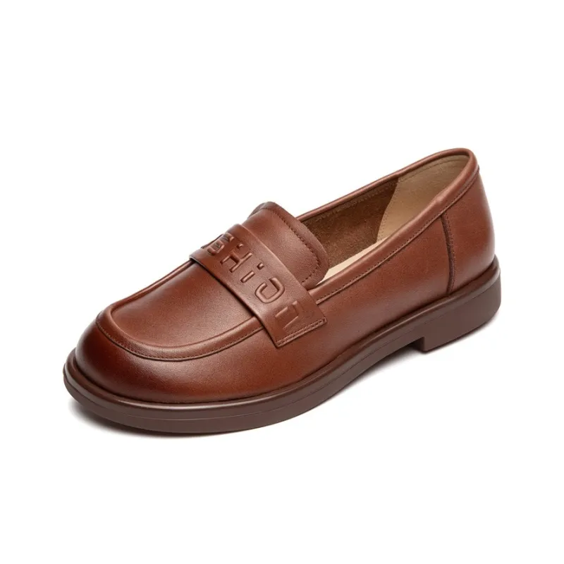 Lady's House Loafers Women's Black/Brown/White-3