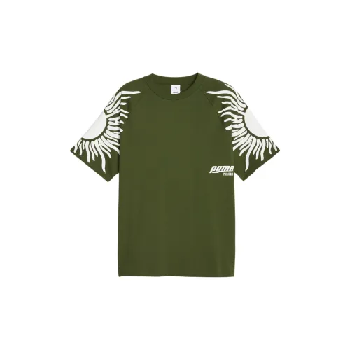 Pleasures X PUMA PLEASURES Graphic T-Shirts Men Green - White