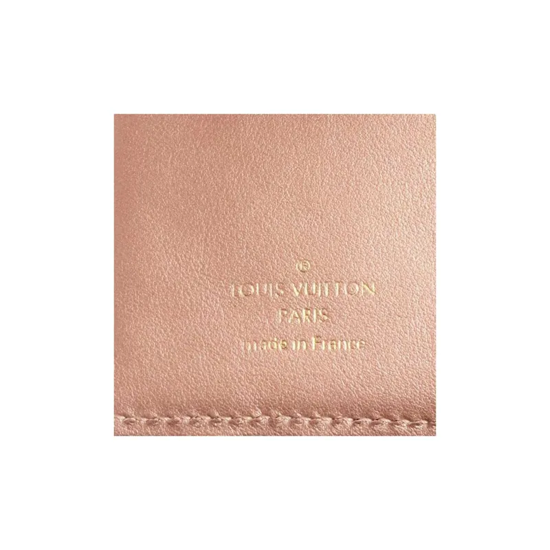 LOUIS VUITTON Sheepskin Wallet Regular Women's Rose Gold-5