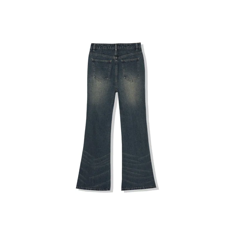 LA CRAWFISH Jeans Women's Washed Blue Green-1