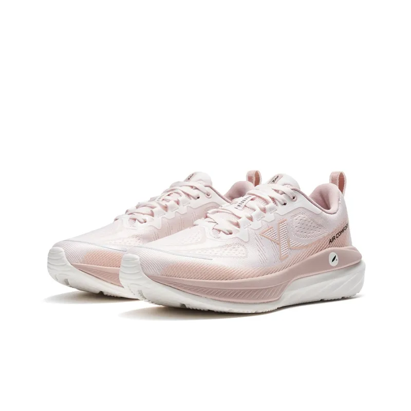 XTEP Cloud DC Low Top Casual Running Shoes Women's Pure Pink Brown Pink-2