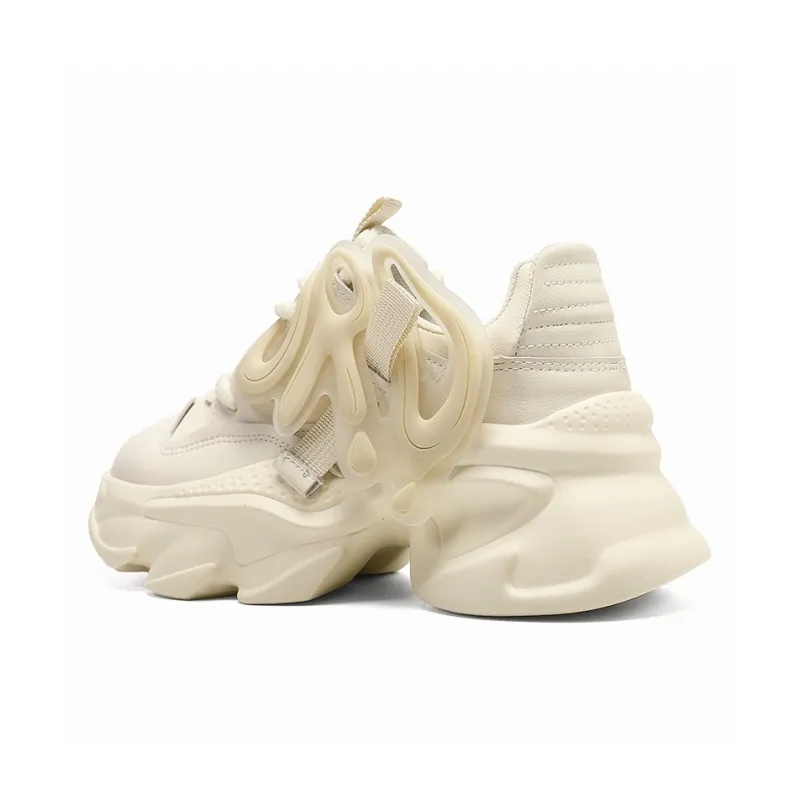 ORD Phantom Phantom Collection Anti-Slip Wear-Resistant Low-Top Chunky Sneakers Unisex Ecru 6cm-2