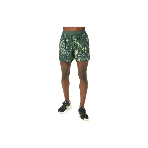 Asics ALL OVER PRINT 5 Casual Shorts Men Green