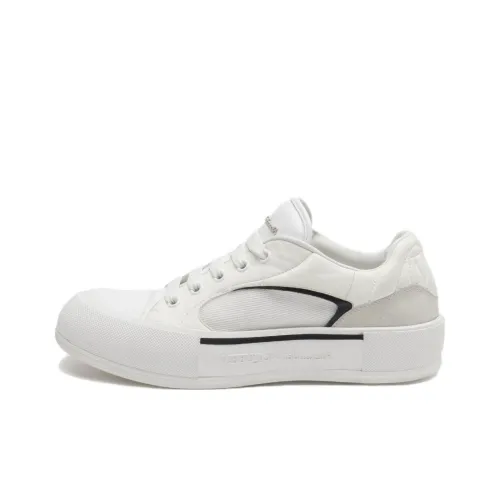 Alexander McQueen Skate Deck Plimsoll Leather Sneakers