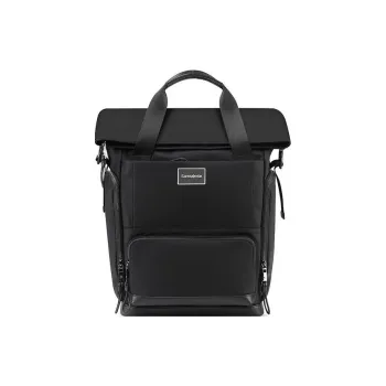 SAMSONITE Fabric Backpack Medium Size Unisex Black