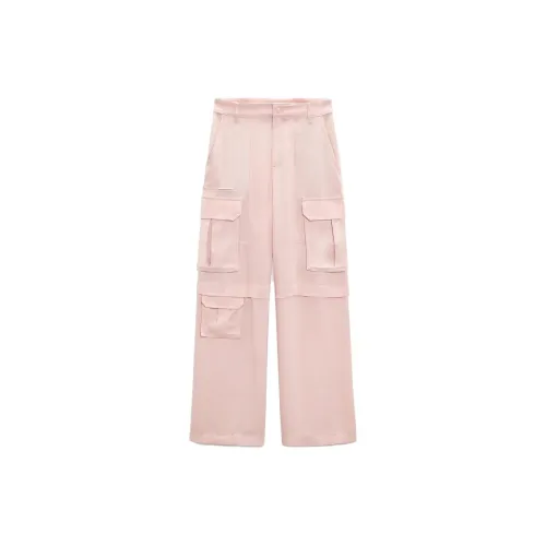 ZARA Cargo Pants Women's Pink