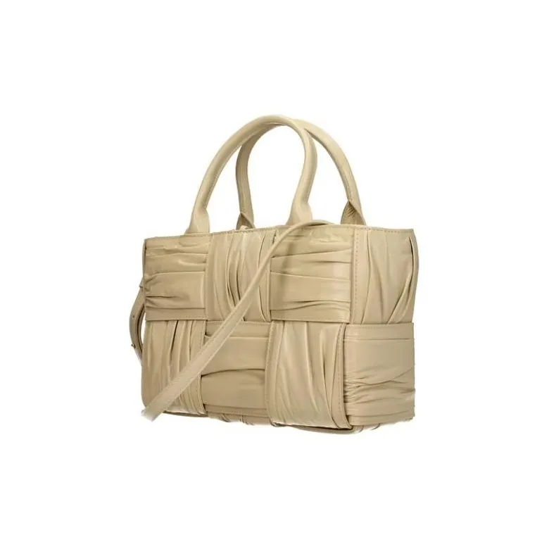 Bottega Veneta Arco Tote Bag Mini Foulard Intrecciato Porridge-1