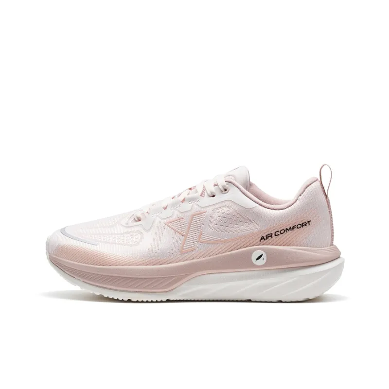 XTEP Cloud DC Low Top Casual Running Shoes Women's Pure Pink Brown Pink-0