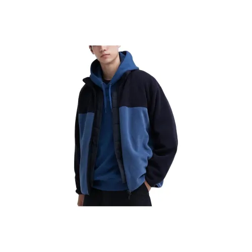 UNIQLO Velvet Jackets Unisex Blue