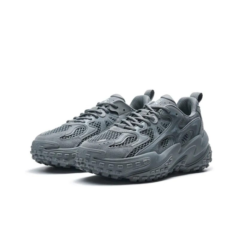XTEP Shanhai Collection Low-Top Chunky Sneakers Men's Gray-2