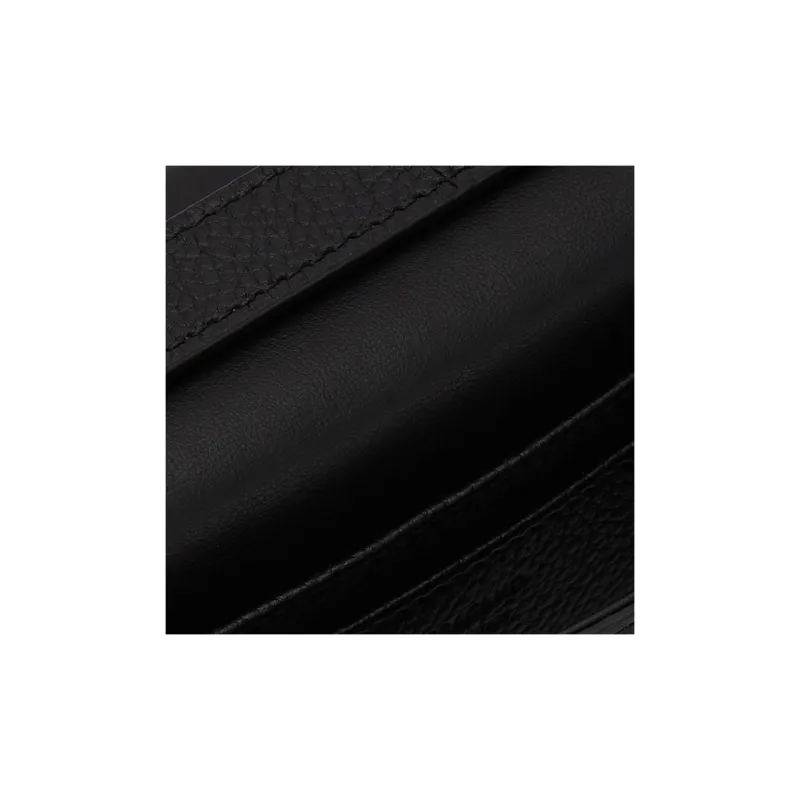 FERRAGAMO Stamped Calfskin Crossbody Bag Shoulder Bag Men's Black-5