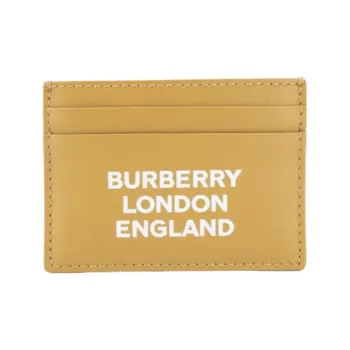 Burberry Sandon Logo Card Case 4 Card Slots Light Copper Orange