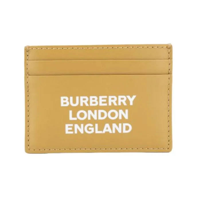 Burberry Sandon Logo Card Case 4 Card Slots Light Copper Orange-0