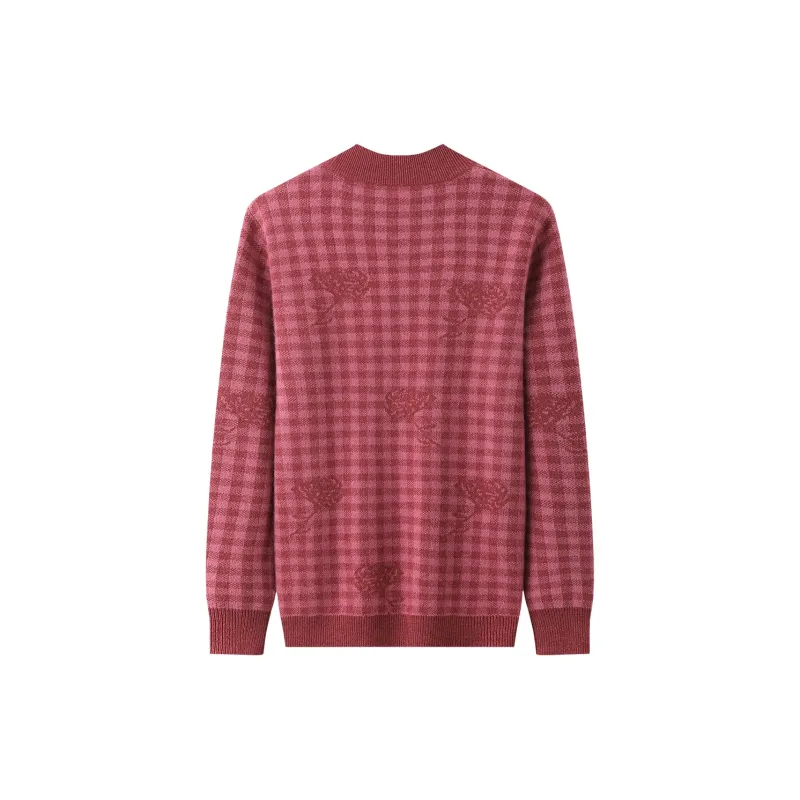 H YXIANG Cashmere Sweater Women's-4