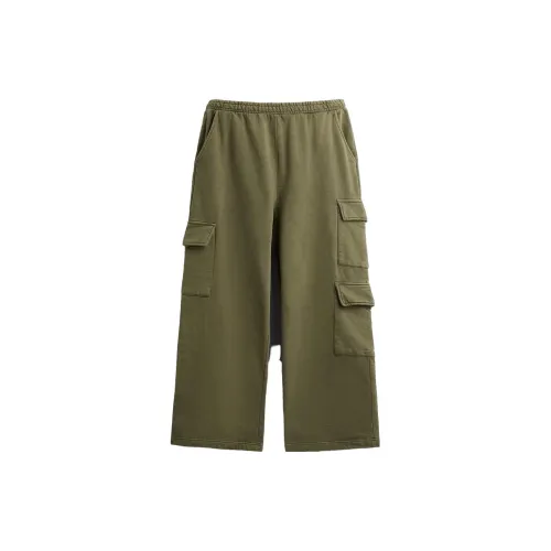 ZARA Cargo Pants Men Dark Khaki