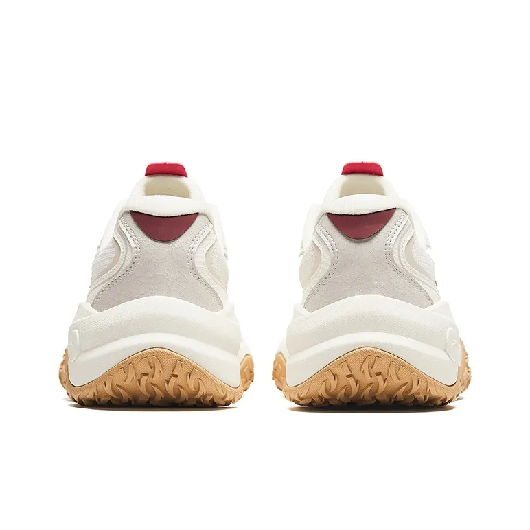 Anta Low Top Casual Shoes Women's White Red-3