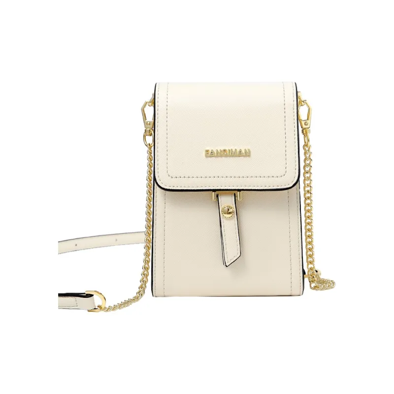 Versman PU Shoulder Bag Commute Crossbody Bag Handbag Small Size Women's Classic Black Ecru-7