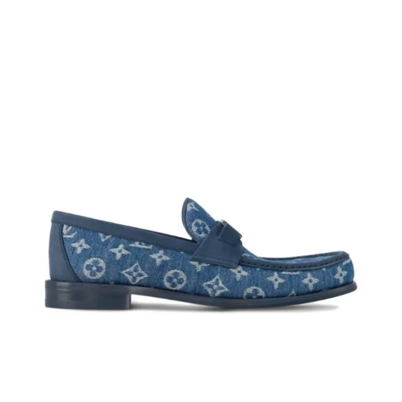 LOUIS VUITTON Major Loafers Men's Blue-1