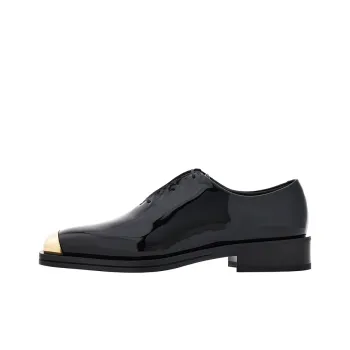 FERRAGAMO Metal Toe-cap Leather Loafers