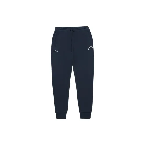 Mizuno Heritage Collection Knit Sweatpants Unisex Navy Blue