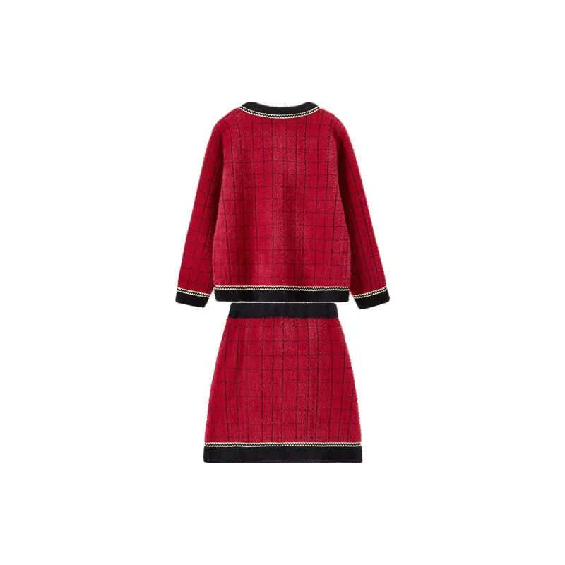 SENTUBILA Two Piece Skirt Sets Women's-3