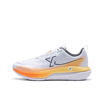 XTEP Cloud DC Anti Slip Wear Resistant Low Top Casual Running Shoes Men's White Orange